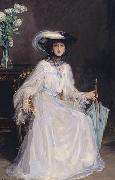 Sir John Lavery Evelyn Farquhar, wife of Captain Francis Douglas Farquhar daughter of the John Hely-Hutchinson, 5th Earl of Donoughmore USA oil painting artist